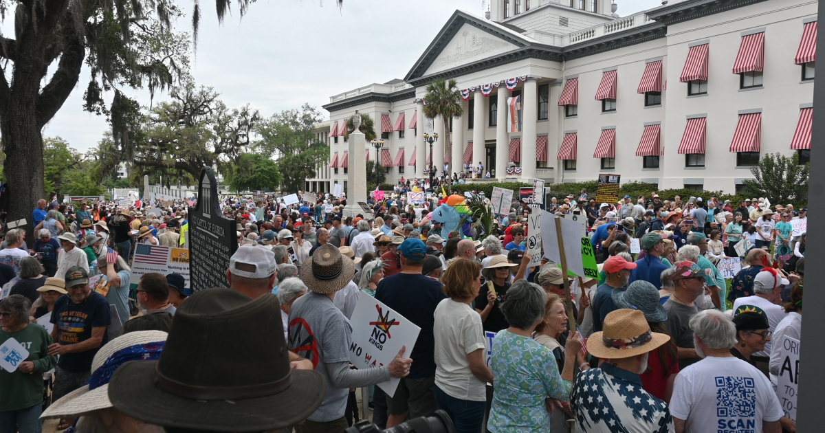 One person arrested at Tallahassee No Kings Protest