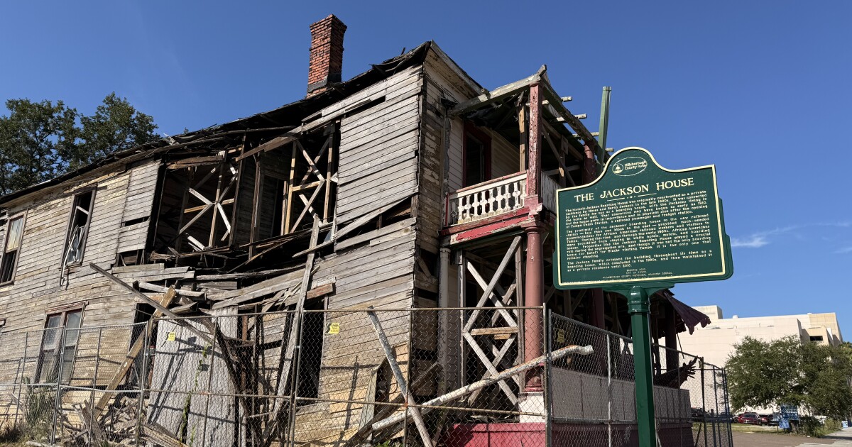 Tampa’s Jackson House could reopen as a museum within the next two years