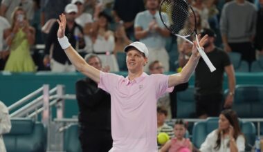Sinner beats Zverev and will face Lehecka in the Miami Open final