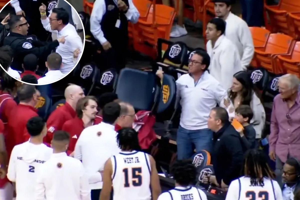UTEP fan picks up chair, yells at Jacksonville State players: video