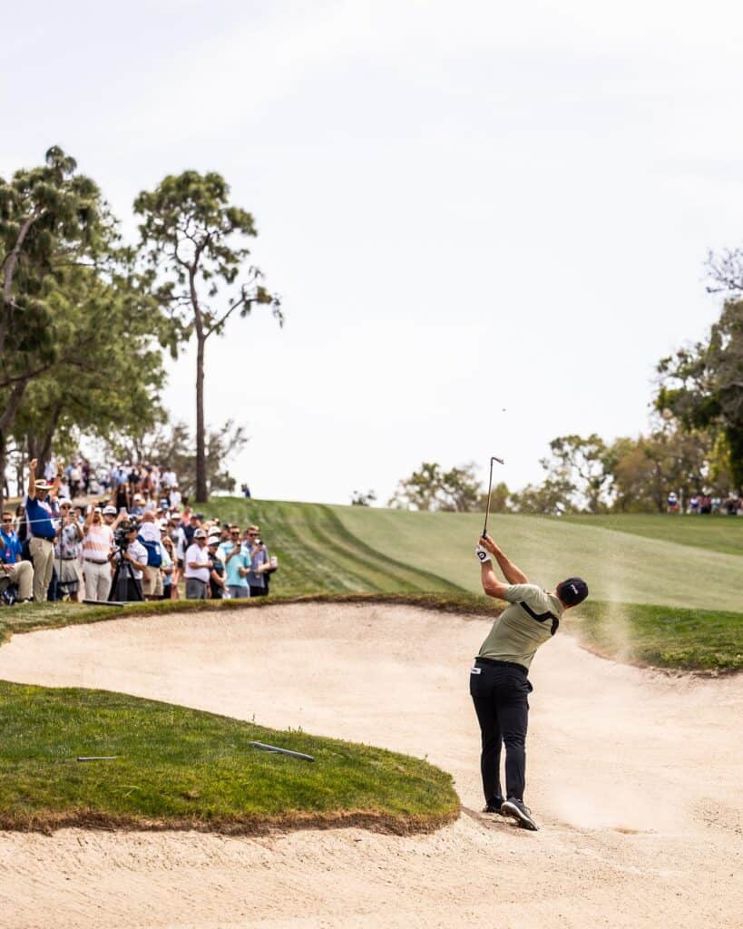 People at a golf event