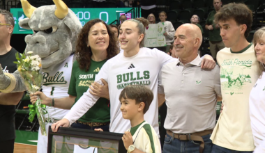 USF senior Carla Brito turns senior night into family affair