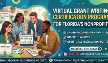 Volunteer Florida Offers Free Grant Writing Training For Nonprofits : NorthEscambia.com