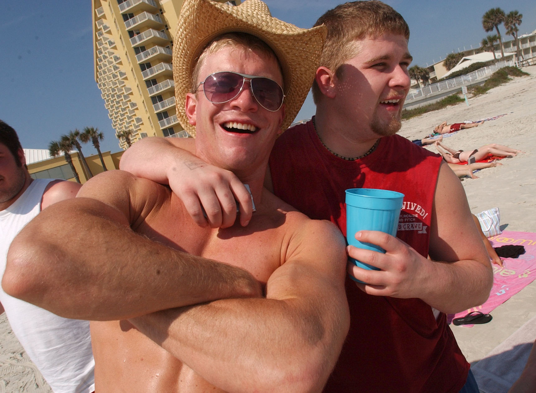 Noah Wethington, 22, ( l) of Purdue University, and (...
