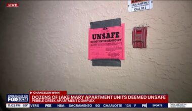 Over 70 Lake Mary apartments 'unsafe' for occupancy