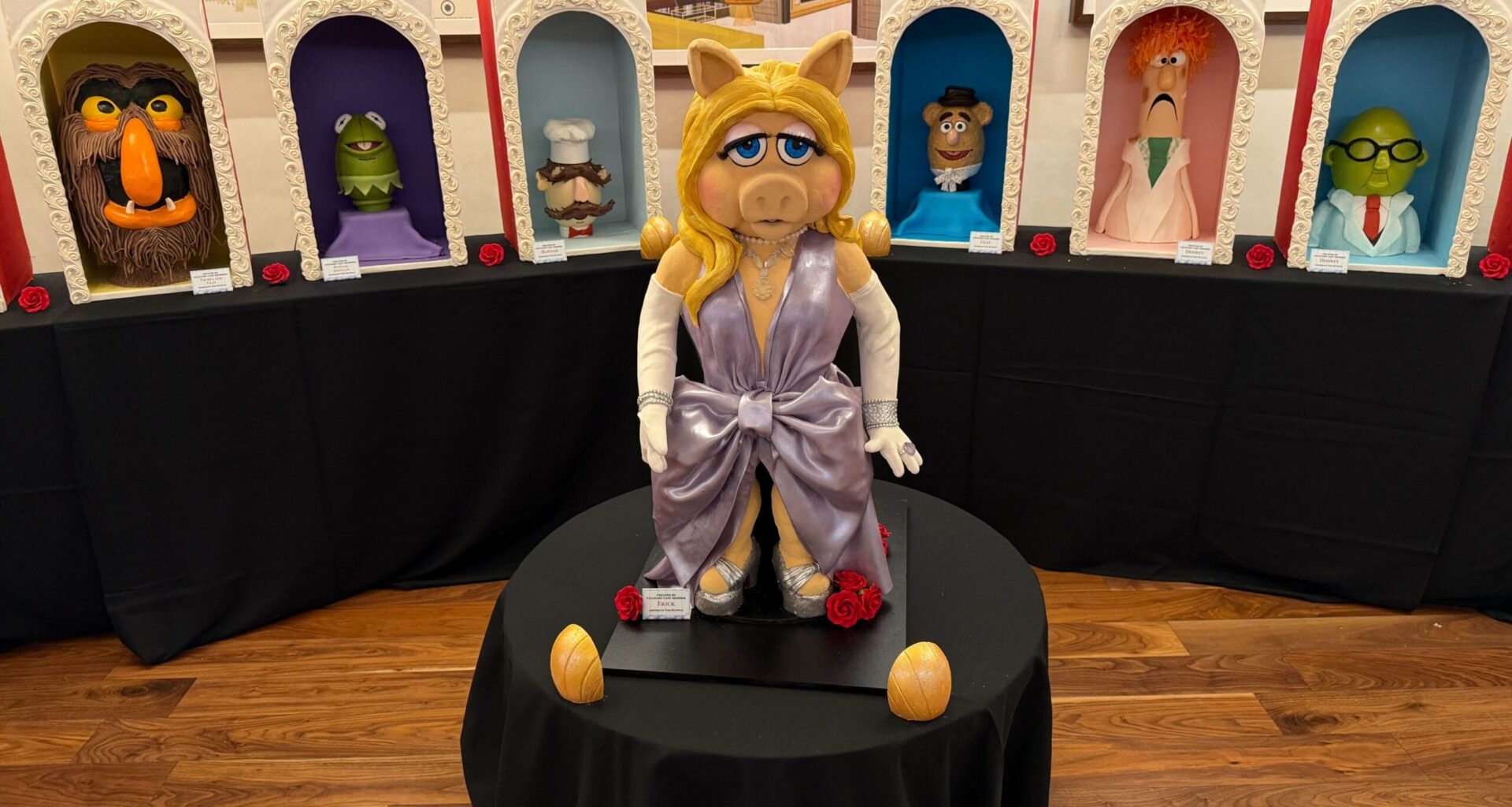 The Muppets chocolate Easter egg display in the Contemporary Resort at Walt Disney World