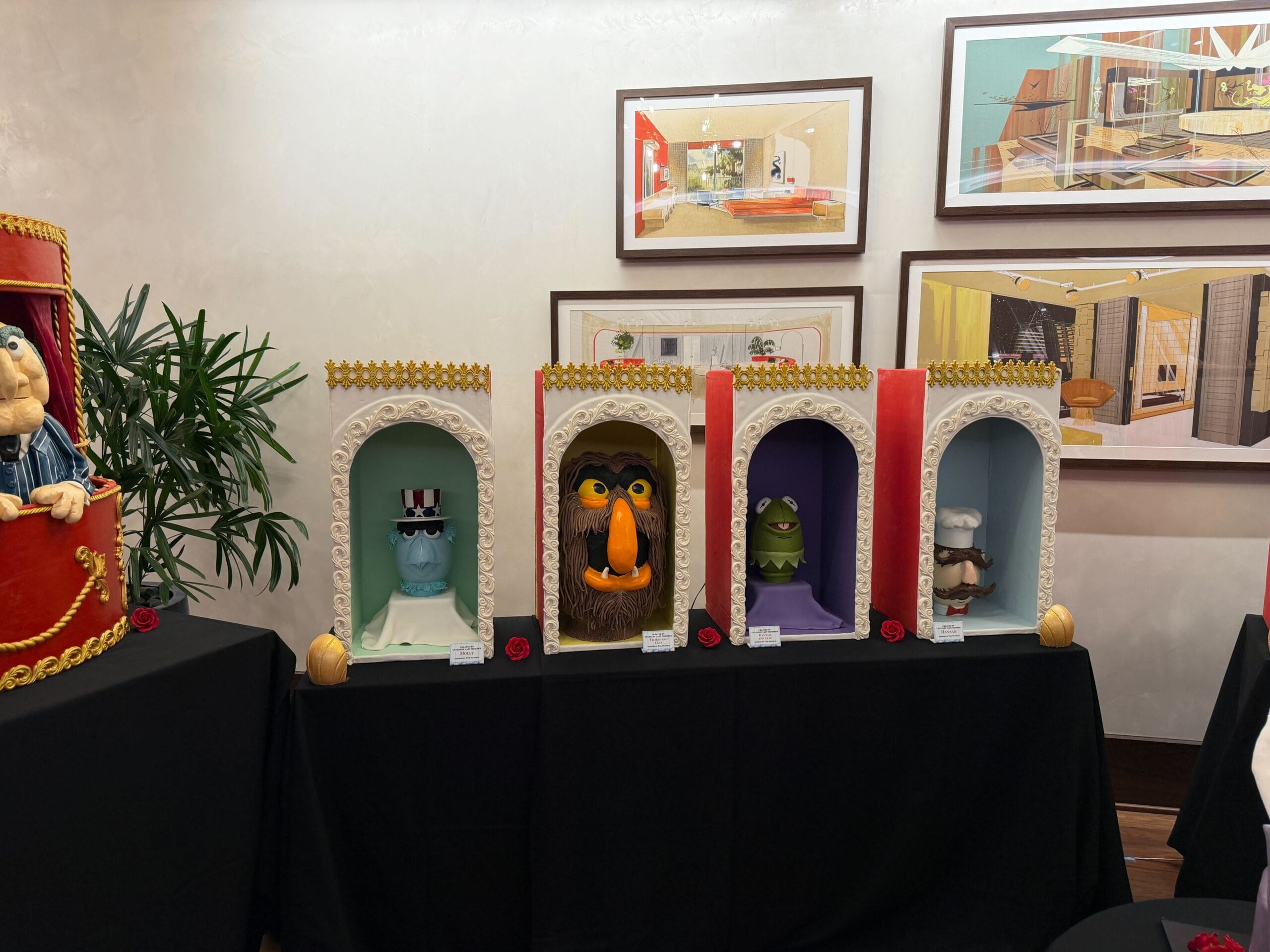 The Muppets chocolate Easter egg display in the Contemporary Resort at Walt Disney World