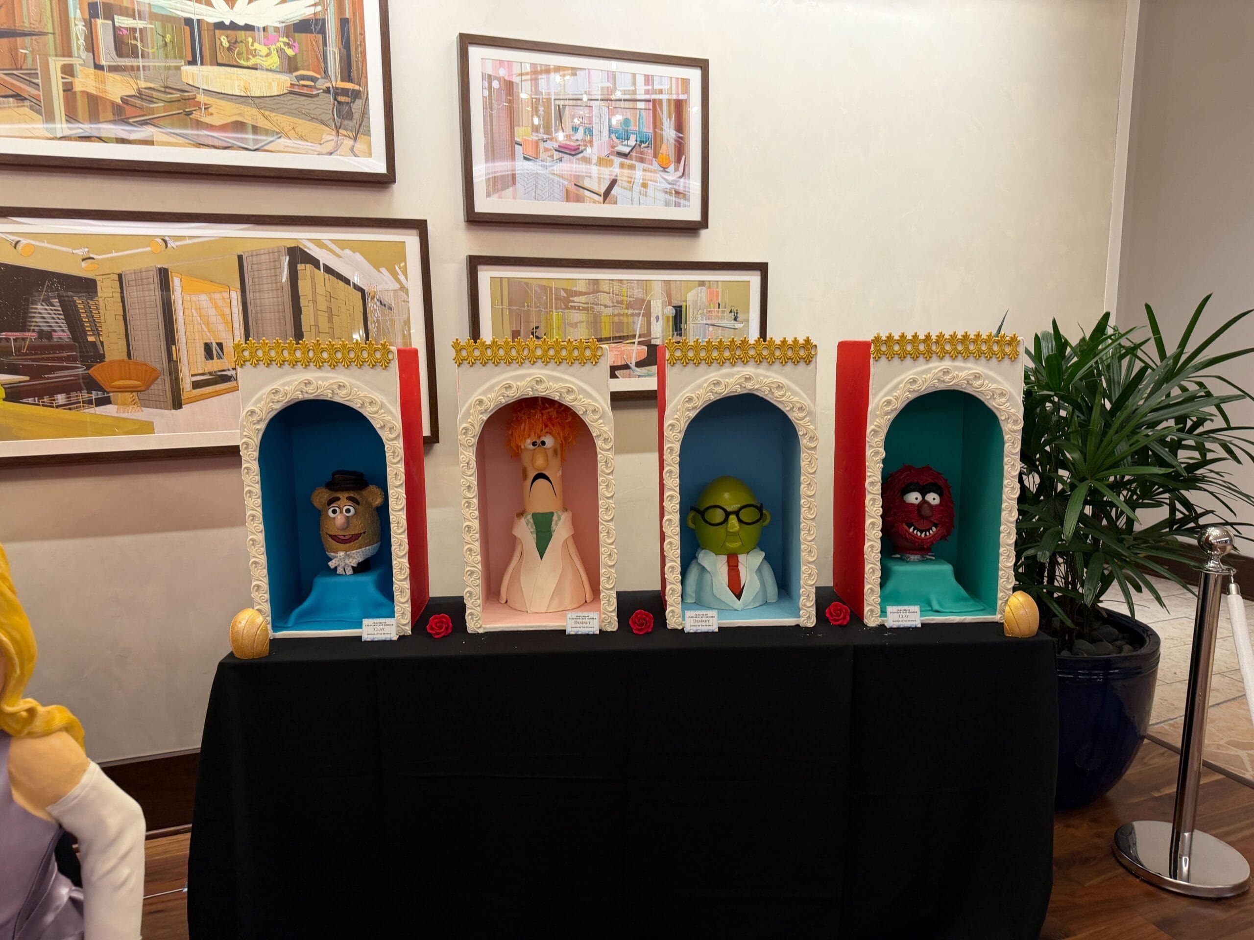 The Muppets chocolate Easter egg display in the Contemporary Resort at Walt Disney World