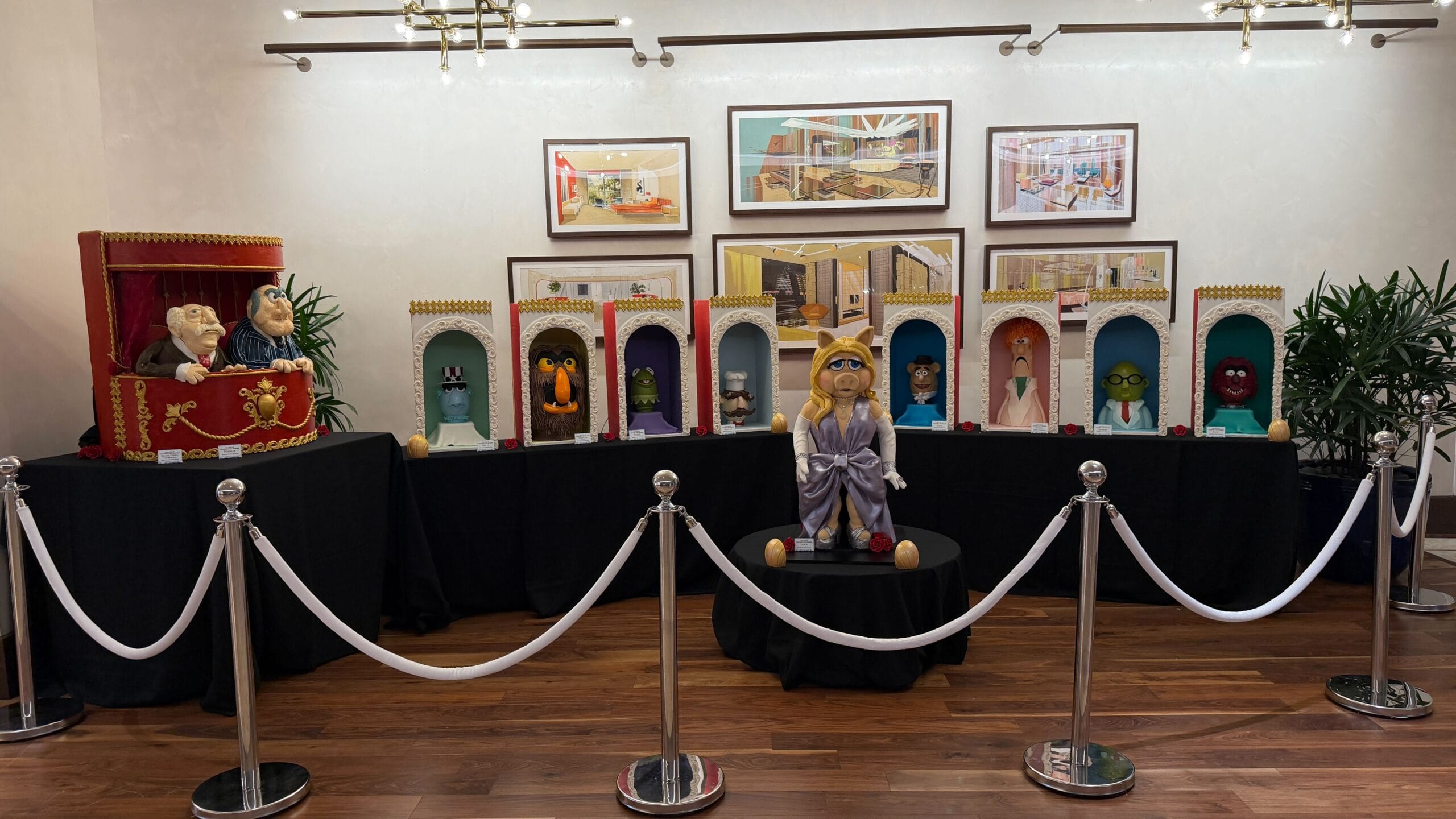 The Muppets chocolate Easter egg display in the Contemporary Resort at Walt Disney World