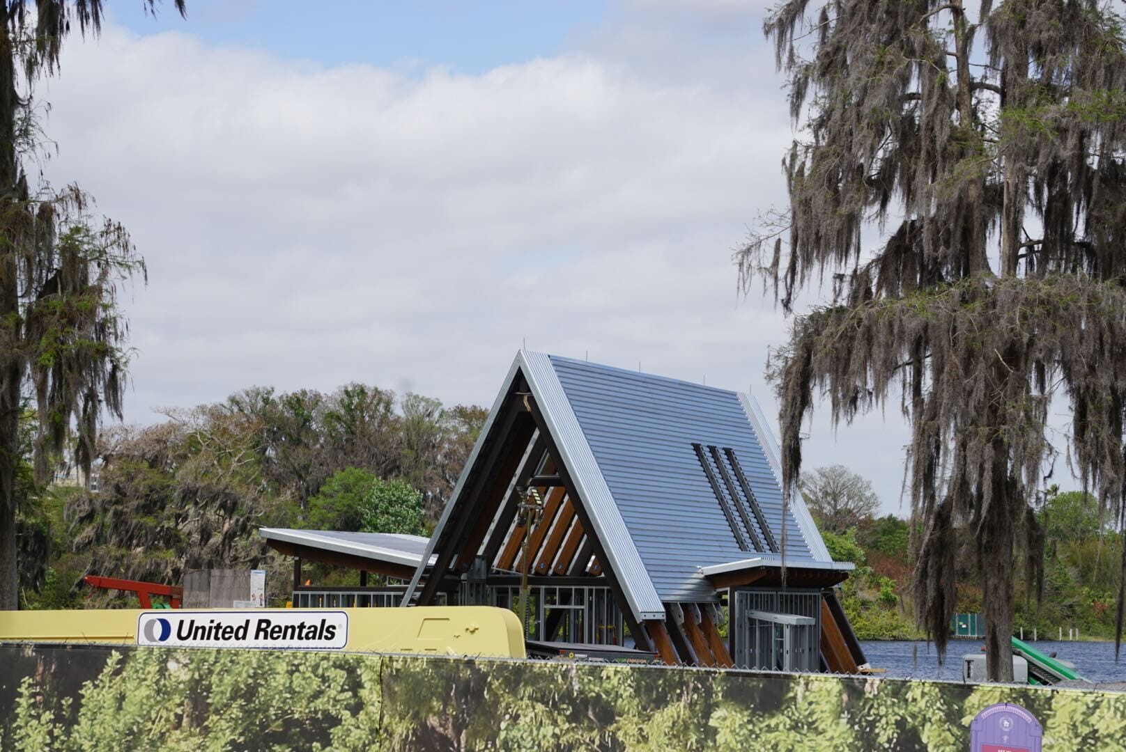 Cabin construction at Disney Lakeshore Lodge