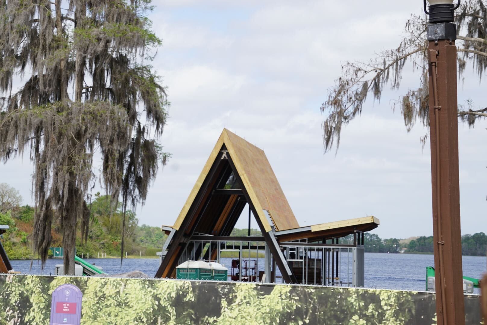 Cabin construction at Disney Lakeshore Lodge