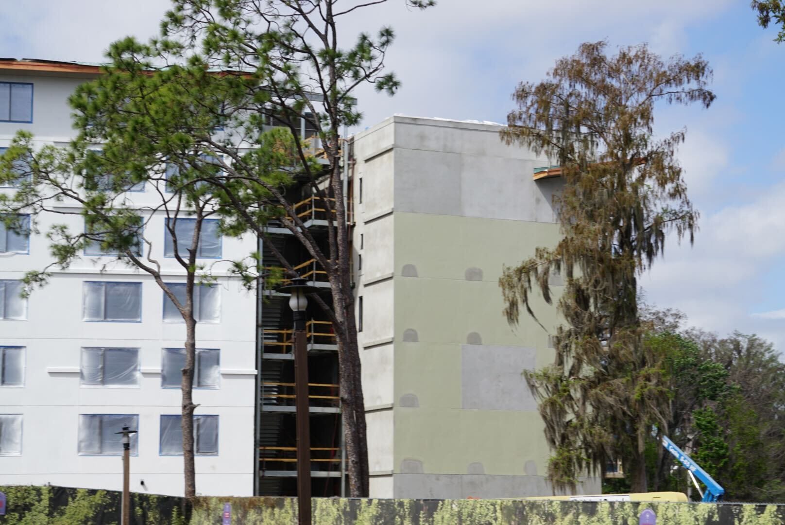 Main building construction at Disney Lakeshore Lodge