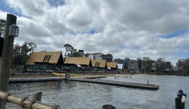 Cabin construction at Disney Lakeshore Lodge