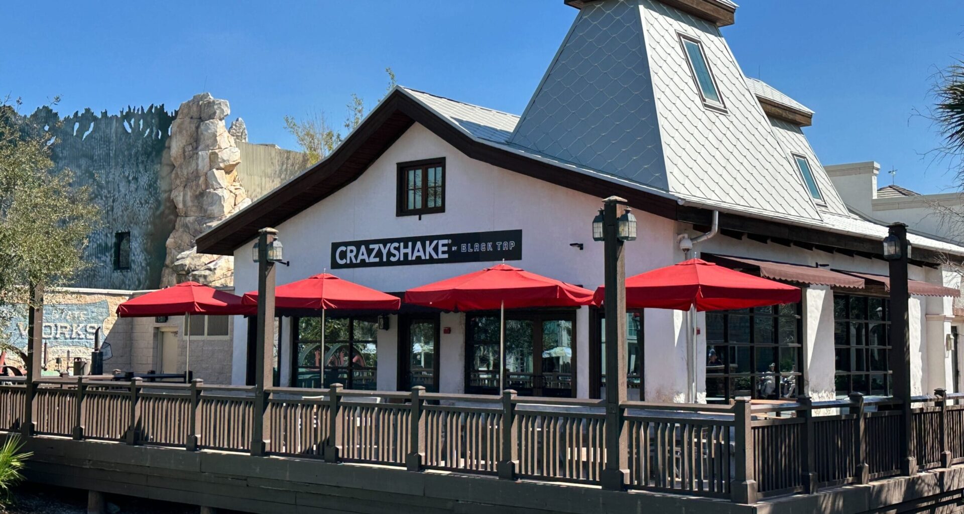 CrazyShake by Black Tap Sign Goes Up in Disney Springs