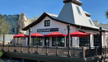 CrazyShake by Black Tap Sign Goes Up in Disney Springs