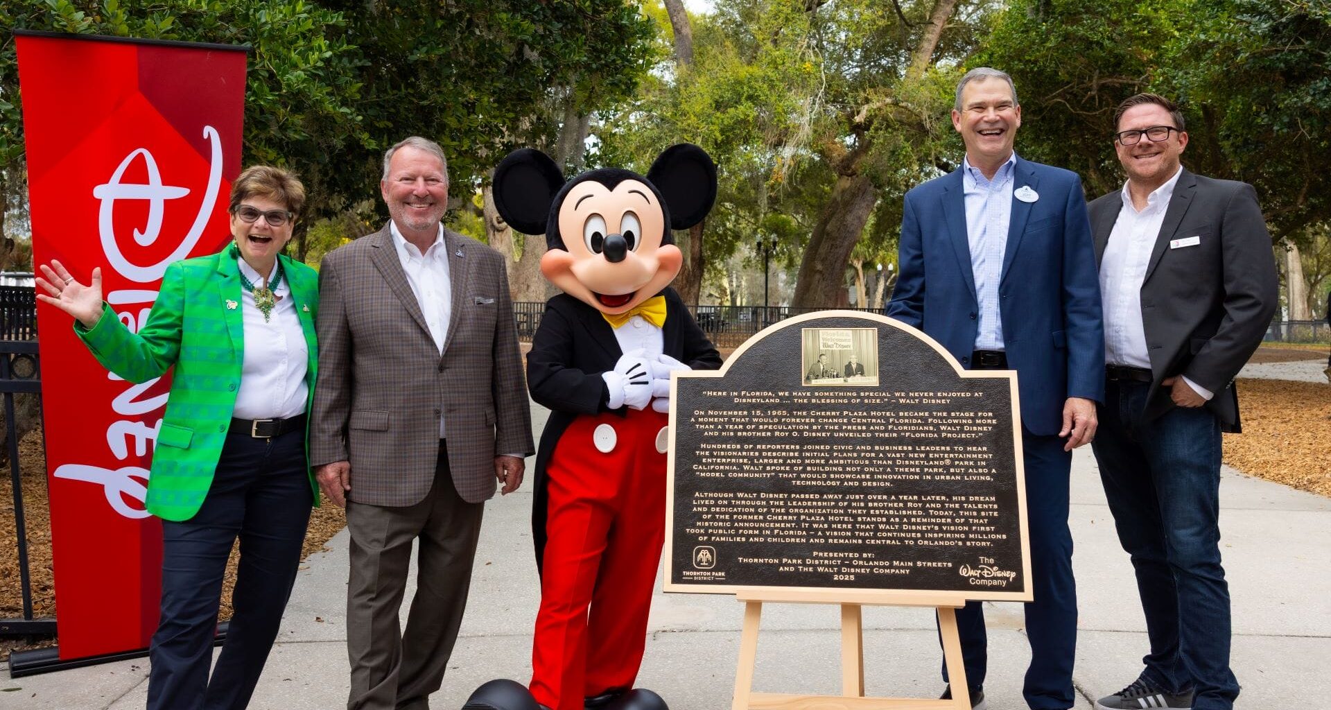 Orlando Unveils Plaque Honoring 60 Years Since Announcement of Walt Disney World