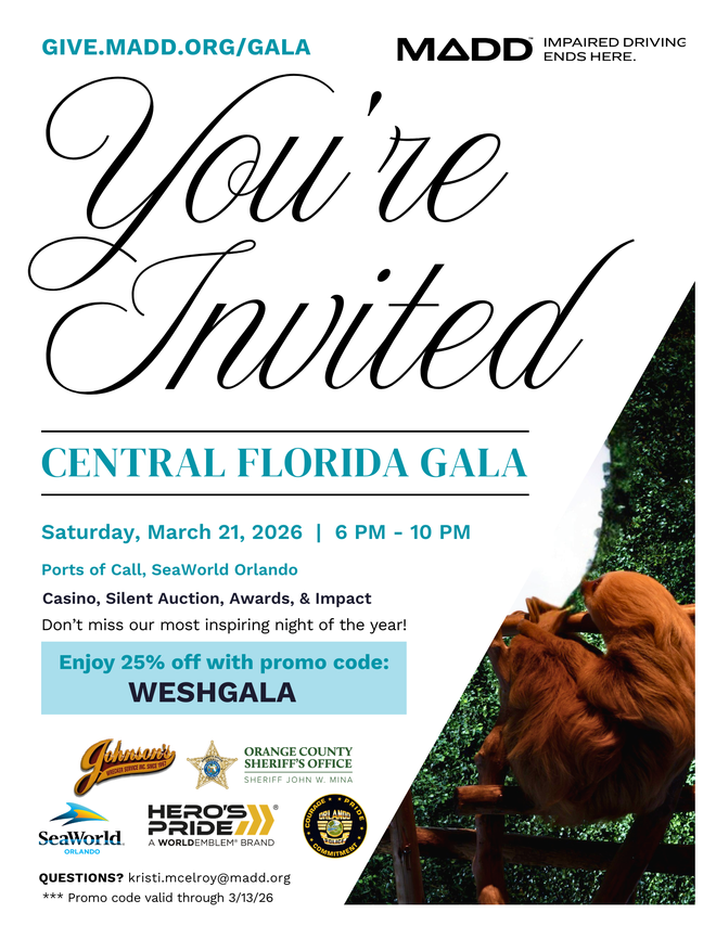 the sloth at seaworld greeting guests at madd's 2024 gala