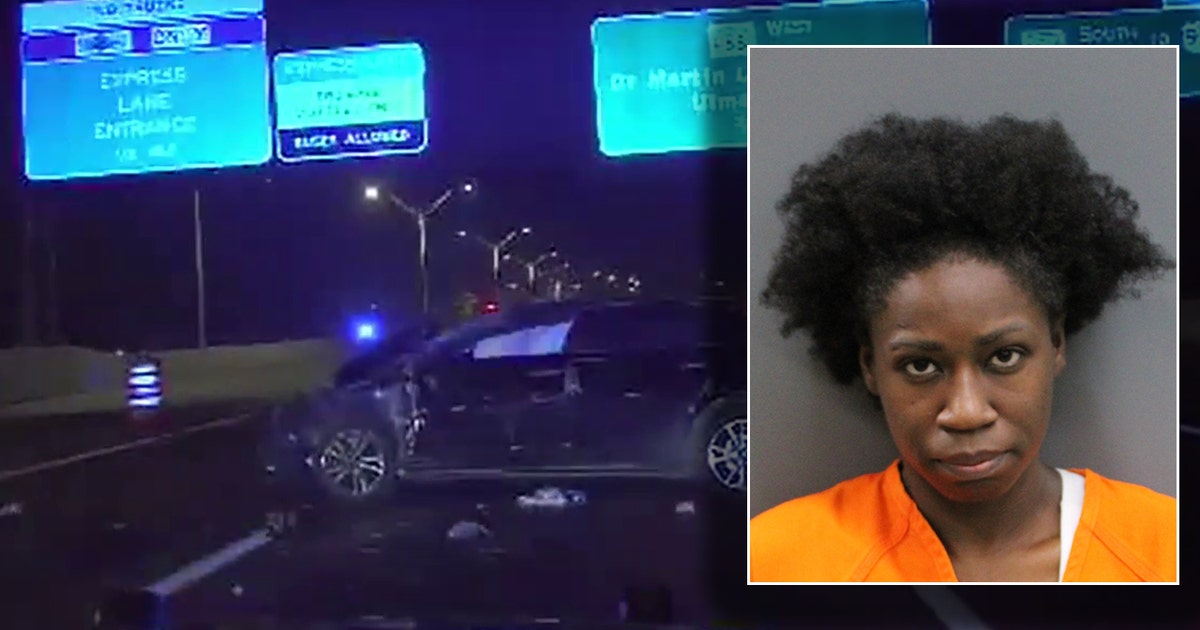 Tampa woman accused of DUI, assaulting troopers after 132 mph chase ends in serious rollover crash: FHP