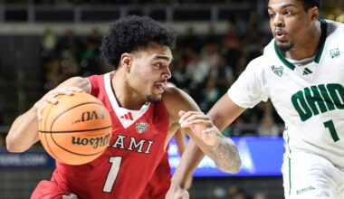No. 19 Miami (Ohio) caps a 31-0 regular season with a 110-108 overtime win at Ohio
