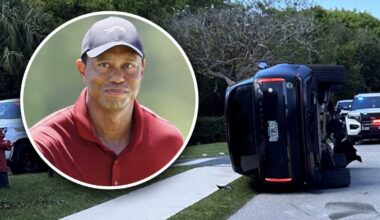 Tiger Woods arrested on suspicion of DUI after rollover car crash