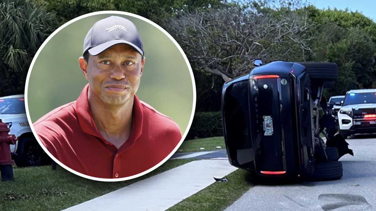 Tiger Woods arrested on suspicion of DUI after rollover car crash