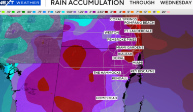 South Florida could see strong to severe thunderstorms this weekend that could lead to localized flooding