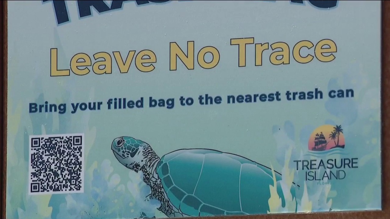 Treasure Island tackles spring break litter