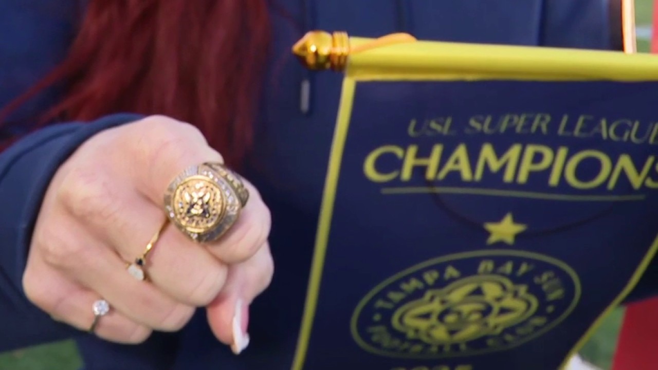 Tampa Bay Sun celebrating championship Wednesday