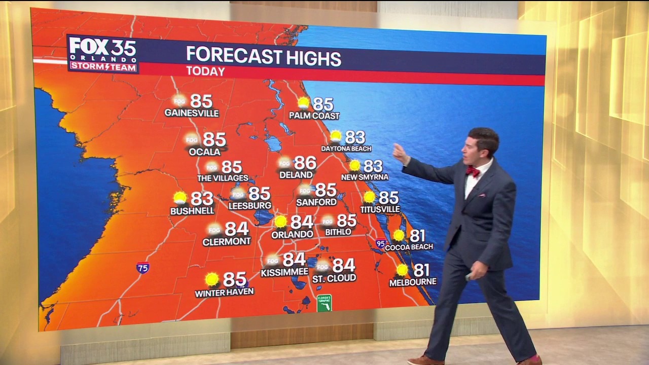 Orlando AM Weather Forecast: More warmth to end the weekend, rain chances return early in the week 