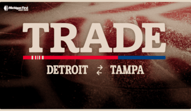 Red Wings acquire Michael Milne and Wojciech Stachowiak from Tampa Bay Lightning in exchange for Ian Mitchell