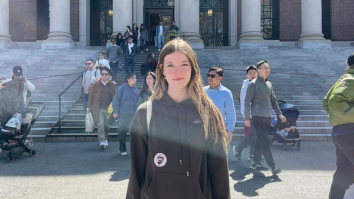 Zoey McVoy seen in a black sweater.