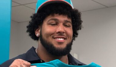 Miami Dolphins' first-round pick Kadyn Proctor