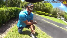 Sheriff's office body camera footage shows Tiger Woods after a crash on March 27, 2026.