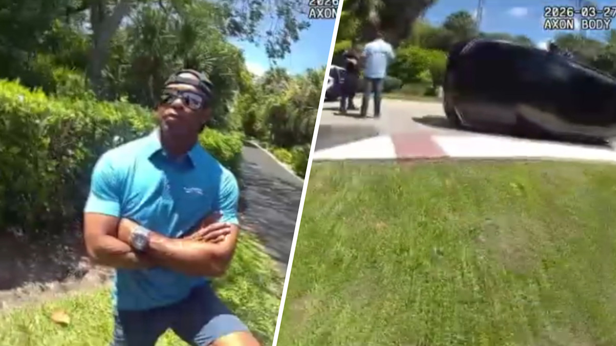 Video shows moments after Tiger Woods’ Florida crash that led to DUI arrest – NBC 6 South Florida