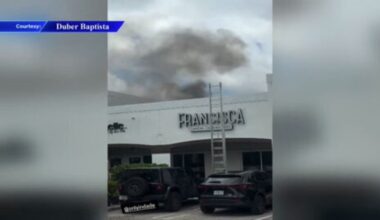 Fire crews extinguish flames caused by AC unit in Doral restaurant - WSVN 7News | Miami News, Weather, Sports