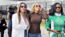 Lisa Hochstein leaves a Miami-Dade jail on April 15, 2026.