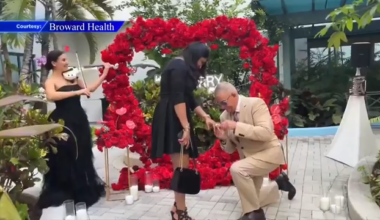 South Florida woman accepts heartwarming proposal after recovering from cancer at Broward Health - WSVN 7News | Miami News, Weather, Sports
