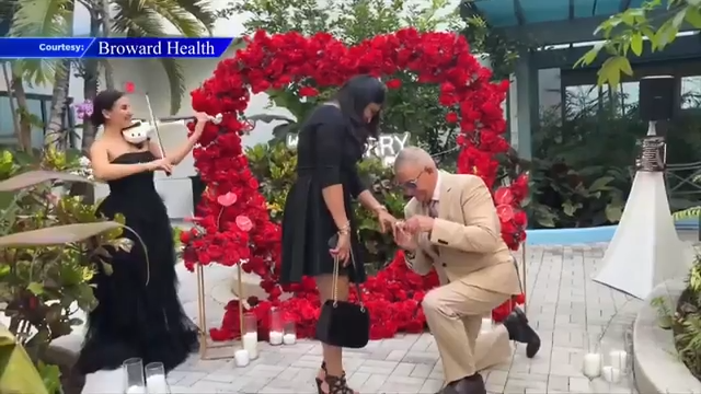 South Florida woman accepts heartwarming proposal after recovering from cancer at Broward Health - WSVN 7News | Miami News, Weather, Sports