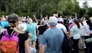 Protesters hold vigil outside ‘Alligator Alcatraz’ to shine light on alleged claims of abuse, cruelty - WSVN 7News | Miami News, Weather, Sports