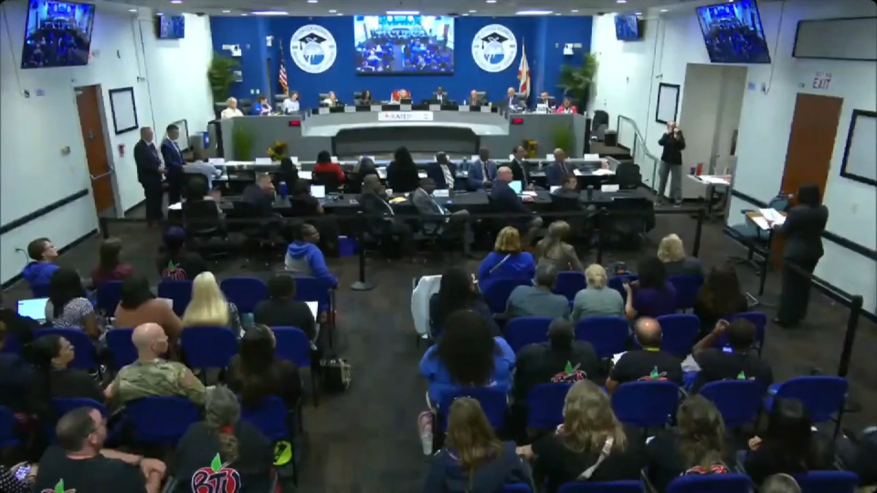 BCPS employees criticize looming job cuts as commissioners weigh cost-cutting moves - WSVN 7News | Miami News, Weather, Sports