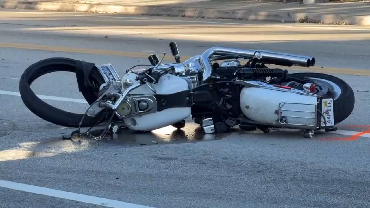 Motorcyclist dead after losing control and striking tree in Hollywood - WSVN 7News | Miami News, Weather, Sports