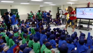 Florida Panthers team up with BCPS to celebrate winners of reading challenge - WSVN 7News | Miami News, Weather, Sports