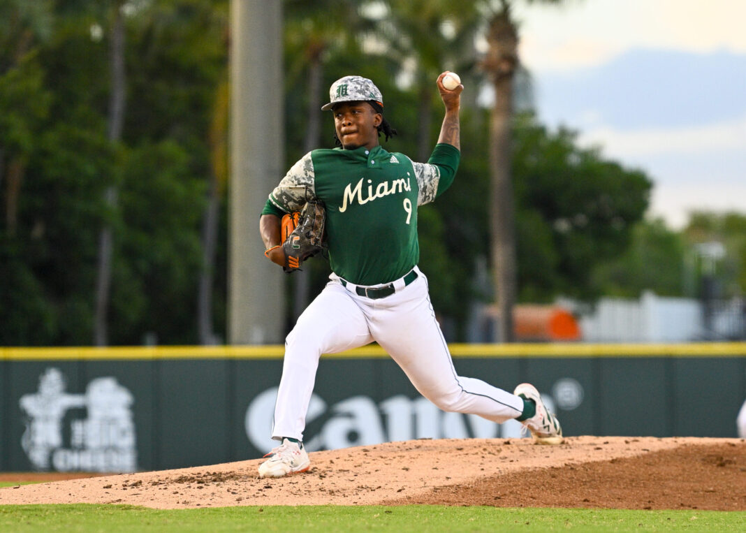 Miami falls 9-2 in series opener to Cal, as ace Rob Evans suffers injury