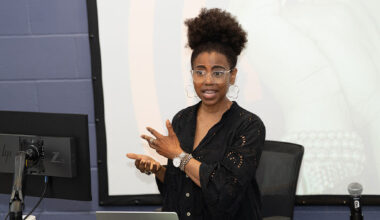 Jacque Reid teaching a masterclass at FAMU