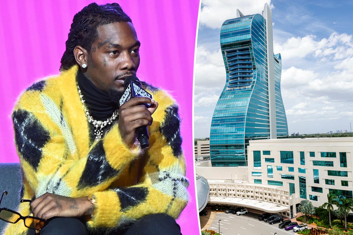 Rapper Offset shot near Florida casino, moments after posing with fans