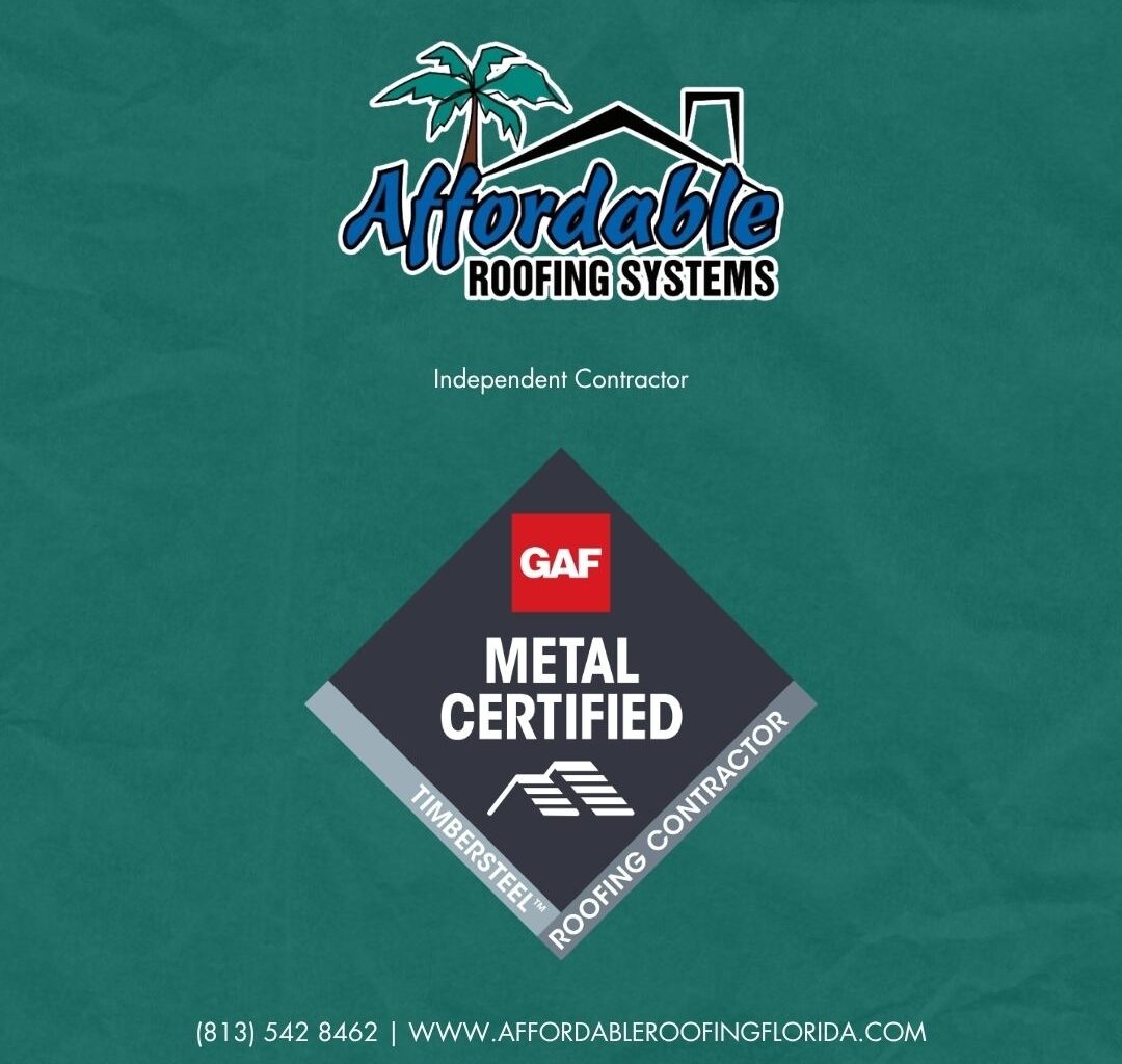 Affordable Roofing Systems Features GAF TimberSteel™ Metal Roofing System for Tampa High-Wind Protection