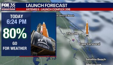 Orlando weather: Forecast looks good for Artemis II launch