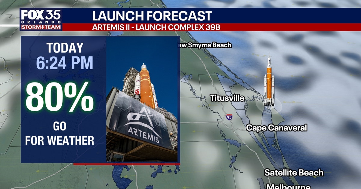 Orlando weather: Forecast looks good for Artemis II launch