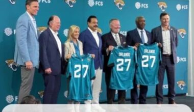 Jaguars, Orlando officials unveil team's 2027 temporary home