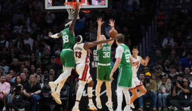 Brown scores 43, Tatum has triple-double and Celtics run away from Heat, 147-129
